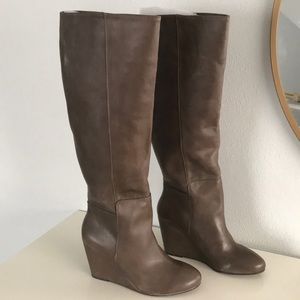 Steven by Steve Madden Tall “P-Long” Taupe Boots